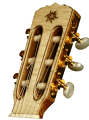 Tête de guitare de voyage modèle" Edelweiss" cordes nylon.