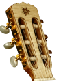 Tête de guitare de voyage modèle" Edelweiss" cordes nylon.